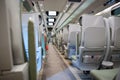 Fast modern comfortable train interior