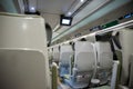 Fast modern comfortable train interior