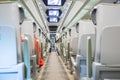 Fast modern comfortable train interior