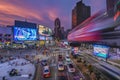 Fast monorail train at Buking Bintang district Royalty Free Stock Photo