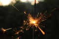 Fast Motion Sparkler Royalty Free Stock Photo