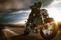 Fast Motorbike on the road Royalty Free Stock Photo