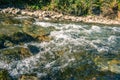 Fast mountain river landscape in Norway Royalty Free Stock Photo