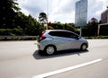 Fast moving car Royalty Free Stock Photo