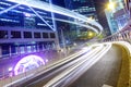 Fast moving traffic in Hong Kong Royalty Free Stock Photo