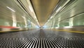 Fast moving travelator Royalty Free Stock Photo