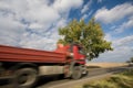 Fast moving truck Royalty Free Stock Photo