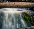 Fast moving water at Plitvice Lakes Royalty Free Stock Photo