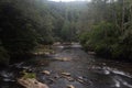 Water Rushes Through A River