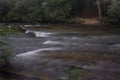 Water Rushes Through A River