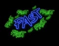 Fast Neon Sign