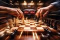 Fast Paced Chess Match Representing Time Pressure Strategy And High Stakes Decision Royalty Free Stock Photo