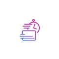Fast payments, line vector icon