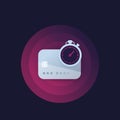 Fast payments vector icon