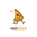 Fast pizza logo