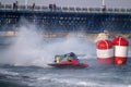 fast powerboat racing Royalty Free Stock Photo