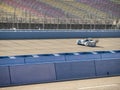 Fast Race Car Speeding Down Track Royalty Free Stock Photo