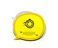 Fast recovery icon. Backup data sign. Restore timer. Vector