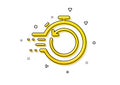 Fast recovery icon. Backup data sign. Restore timer. Vector