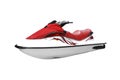 Fast red and white jet ski isolated Royalty Free Stock Photo