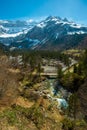 Fast river in valley Royalty Free Stock Photo