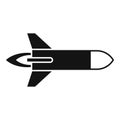 Fast rocket icon simple vector. Velocity boost