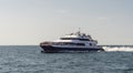 Fast Sea Ferry near Provincetown, MA, USA Royalty Free Stock Photo