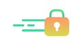 Fast Security Lock: Quick secure access icon. vector design Generative AI Royalty Free Stock Photo