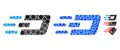 Fast Send Dash Composition Icon of Circle Dots