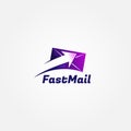 Fast Send Email Logo Sign Symbol Icon