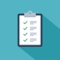Fast service brief checklist survey vector design
