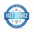 fast service seal sign concept illustration