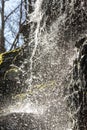 Fast shutter reveals a haze of droplets in Blackledge Falls