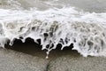 Fast shutter speed on waves at port noarlunga beach Royalty Free Stock Photo