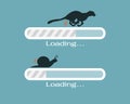 Fast and slow progress loading bar