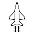 Fast speed airplane icon outline vector. Pace panel