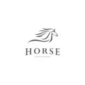 Fast speed horse logo design vector. Horse logo template Royalty Free Stock Photo