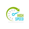 Fast speed vector logo