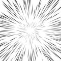 Fast speed warp vector effect. Lines zoom fade converging background Royalty Free Stock Photo