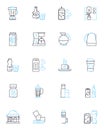 Fast and speedy linear icons set. Swift, Fleet, Quick, Rapid, Accelerated, Hurried, Rushing line vector and concept