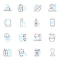 Fast and speedy linear icons set. Swift, Fleet, Quick, Rapid, Accelerated, Hurried, Rushing line vector and concept