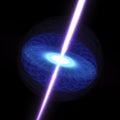 Fast Spinning Black Hole Feasts On The Hot Accretion Disk Around It Royalty Free Stock Photo