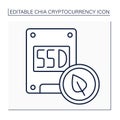 Fast SSD line icon