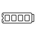 Fast ssd memory board icon outline vector. Archive usb
