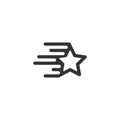 Fast star icon logo template