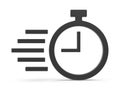 Fast Stopwatch Icon Royalty Free Stock Photo