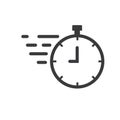 fast stopwatch icon of fast responsibility concept design element  template Royalty Free Stock Photo