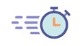 Fast Stopwatch Timer, Speed, Precision Time Measurement, vector design Generative AI Royalty Free Stock Photo