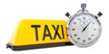 Fast Taxi concept, 3D rendering Royalty Free Stock Photo