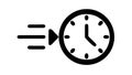 Fast Time Clock: Urgency, deadline, and quick progress indicator, speed, vector design Generative AI Royalty Free Stock Photo